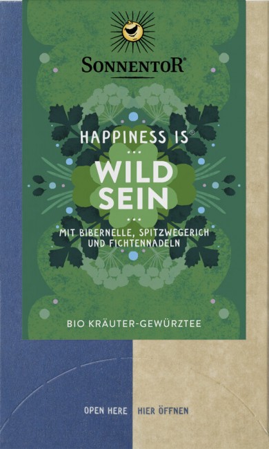 Sonnentor : *Bio Wild sein Tee Happiness is®, Doppelkammerbeutel (27g)