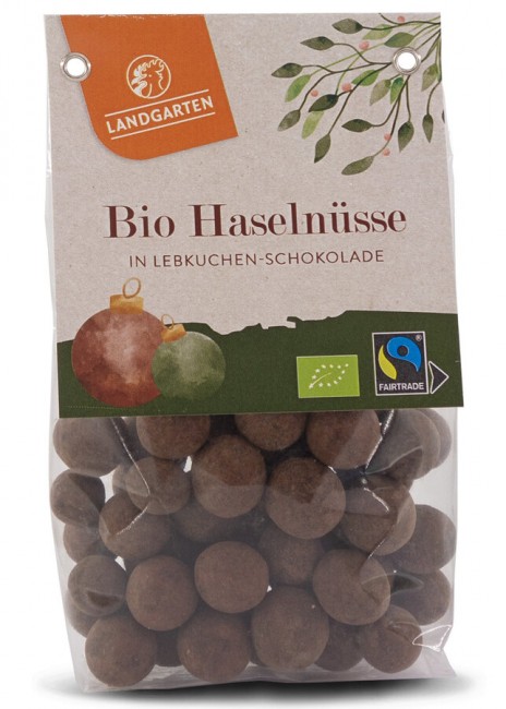 Landgarten : *Bio Bio FT Haselnüsse in Lebkuchen-Schokolade 160g (160g)