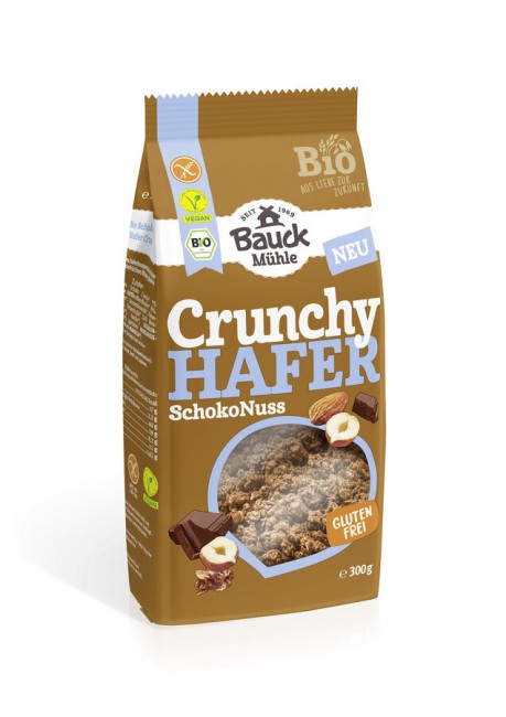 Bauck Mühle : *Bio Hafer Crunchy Schoko Nuss Bio gf (300g)