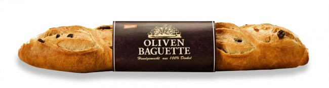 Härdtner : Oliven Baguette mit Goldkeimlingen, demeter (300g)