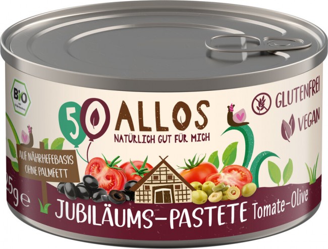 Allos : *Bio Jubiläums-Pastete Tomate-Olive (125g)