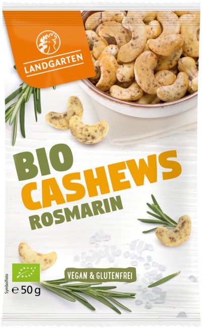 Landgarten : *Bio Bio Cashews Rosmarin Meersalz 50g (50g)