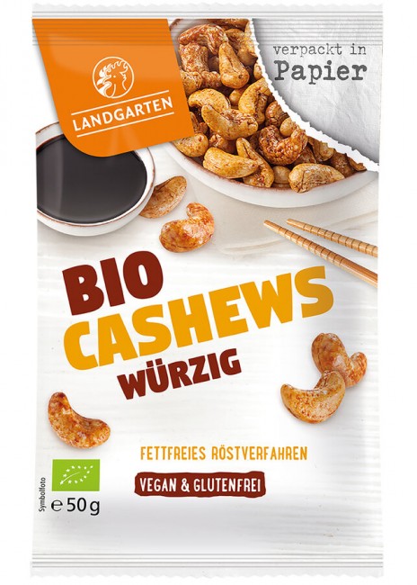 Landgarten : *Bio Bio Cashews Würzig 50g (50g)