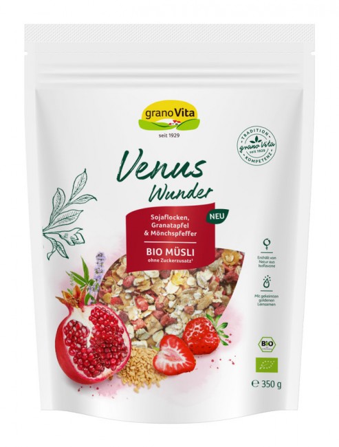 granoVita: Venus Wunder Bio Müsli mit Mönchspfeffer, 350g