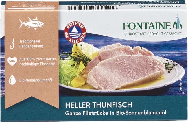 Fontaine : *Bio Heller Thunfisch in Bio-Sonnenblumenöl (120g)