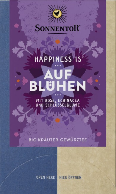 Sonnentor : *Bio Aufblühen Tee Happiness is®, Doppelkammerbeutel (27g)
