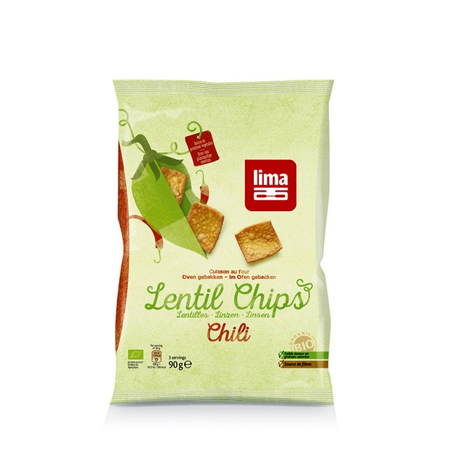 Chips aus Linsenmehl mit Chili von LIMA - Lentil Chips