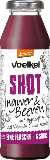 Voelkel Shot Ingwer-Beeren, demeter 500ml