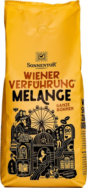 Sonnentor : *Bio Melange Kaffee ganze Bohne Wiener Verführung®, Großpackung (1000g)