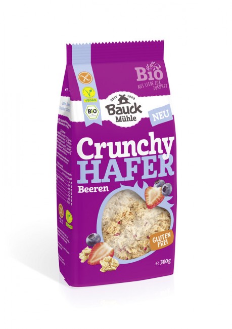 Bauck Mühle : *Bio Hafer Crunchy Beere Bio gf (300g)