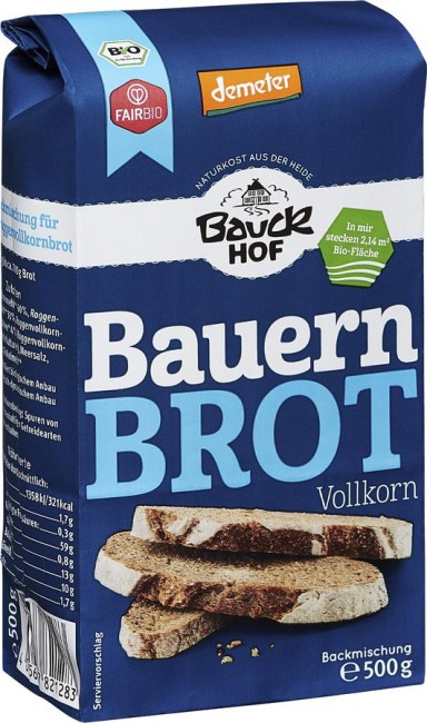 Bauckhof : Bio Backmischung Bauernbrot, Demeter, (500g)