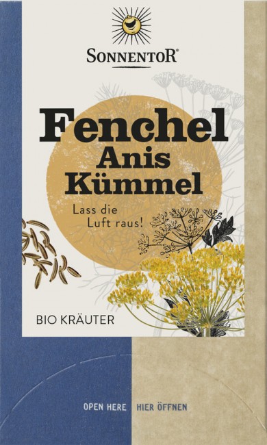 Sonnentor : *Bio Fenchel - Anis - Kümmel, Doppelkammerbeutel (30,6g)