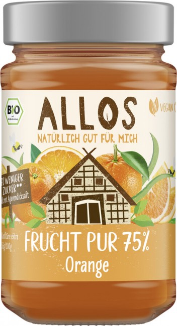 Allos : *Bio Frucht Pur 75% Orange (250g)