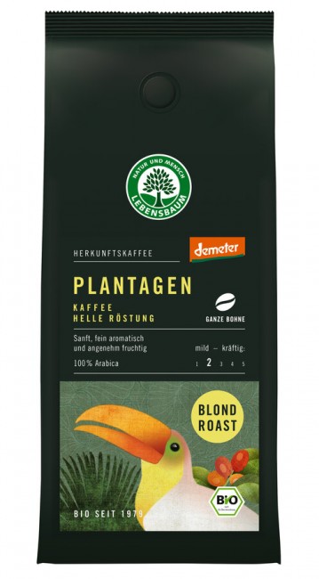 LEBENSBAUM : *Bio Plantagen-Kaffee blond roast ganze Bohne (250g)