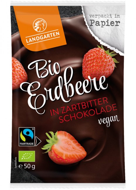 Landgarten : *Bio Bio FT Erdbeere in Zartbitter-Schokolade 50g (50g)
