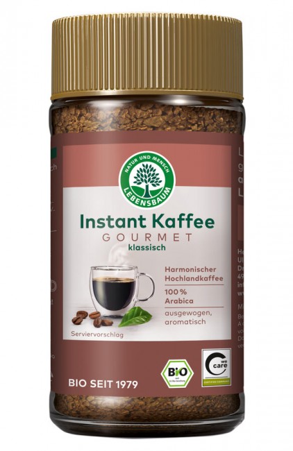 LEBENSBAUM : *Bio Instant Kaffee Gourmet (100g)