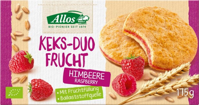 Allos : *Bio Keks-Duo Frucht Himbeere (175g)