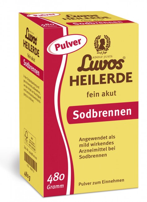 Luvos : Adolf Justs Luvos-Heilerde fein akut Sodbrennen Pulver (480g)